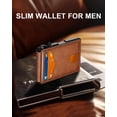 thumbnail image 2 of Billetera ZALVEX minimalista para hombre con clip para billetes y bloqueo RFID, 2 of 8