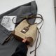 thumbnail image 2 of Bolso Tipo Cubo Tipo Bandolera Con Costuras PU Tejido A Mano Moderno Y Versátil 1029 (Caqui) Caqui TXW # 955269.01, 2 of 9