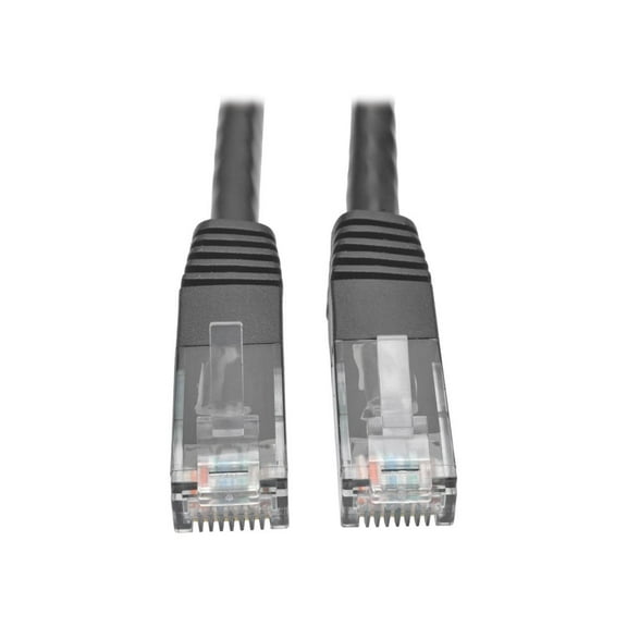 Tripp Lite N200-007-BK 7' Black RJ-45 to RJ-45 Male/Male Cat6 Gigabit Molded Patc