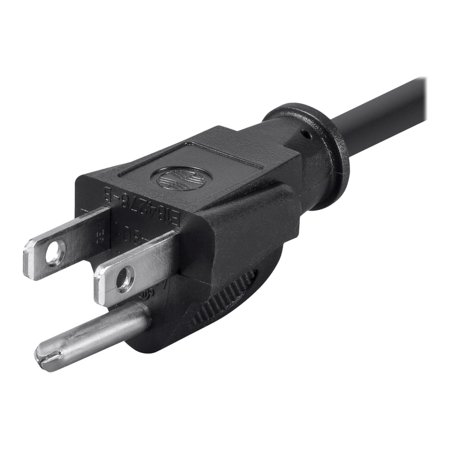 UPC: 0844660052852 | Monoprice 3-Prong Power Cord – 6 Feet – Black | NEMA 5-15P to IEC 60320 C13  16AWG  13A
