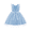Blue Snow, variant on Arshiner Toddler Dress Summer Ruffle Sleeve V-Back Tie Waist Flower Girl Dresses Wedding Tulle Outfit