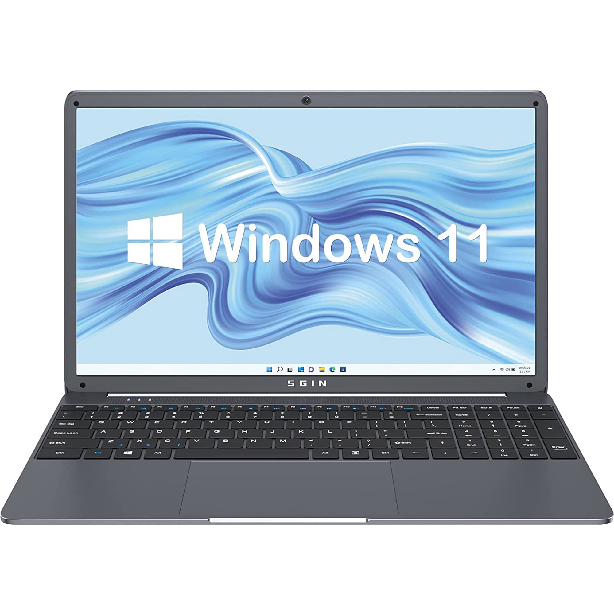 SGIN 15.6 inch Laptop 12GB DDR4 512GB SSD Windows 11 Home with