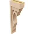 thumbnail image 5 of 4"W x 8"D x 24"H Thin Sheridan Rough Cedar Woodgrain TimberThane Corbel, Primed Tan, 5 of 6