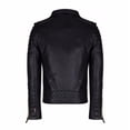 thumbnail image 2 of Mens New Genuine Padded Real Lambskin Leather Black Biker Quilted Jacket SouthBeachLeather, 2 of 3