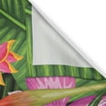 thumbnail image 3 of Ambesonne Flamingo Kitchen Curtains, Hibiscus Tropic Flower, 55"x45", Green Pink Blue, 3 of 3