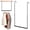 Black, variant on Tier Adjustable Closet Rod, No-Drill Extendable Hanging Bar for Wardrobe, Heavy Duty Stainless Steel Closet Organizer for Kids and Adults, 16-28 Inch
