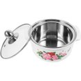 thumbnail image 1 of WASHWEPE 1 Set Portable Hot Pot Stainless Steel Cooking Pot With Burn Protection For Home Cooking, 1 of 8
