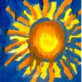 thumbnail image 2 of Edwins, Hugo 26x26 White Modern Wood Framed Museum Art Print Titled - Sun Series I, 2 of 4