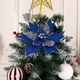 thumbnail image 5 of 1 Pieza de Decoración para Árbol de Navidad | Flores Artificiales de Tela | Decoración Navideña Realista para Bodas, Fiestas y Salones | 34 Cm En Rojo, Dorado, Plateado y Más Colores, 5 of 6