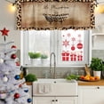 thumbnail image 6 of 2 Pack Valances for Windows, Leopard Printed Window Valances for Living Room/Bedroom/Bathroom, Funny Animals Textured Bathtubs Light Filtering Kitchen Curtain Valance Window Treatment 42"W x18" L, 6 of 9