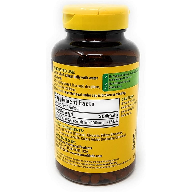 Nature Made Vitamin B12 1000 mcg, 400 Softgels
