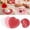 Valentines Pink, variant on 20 Pcs Purple Yellow Green Mardi Gras Paper Plates Sturdy Disposable Carnival Party Plates Masquerade Party Supplies for Dinner Donut Dessert