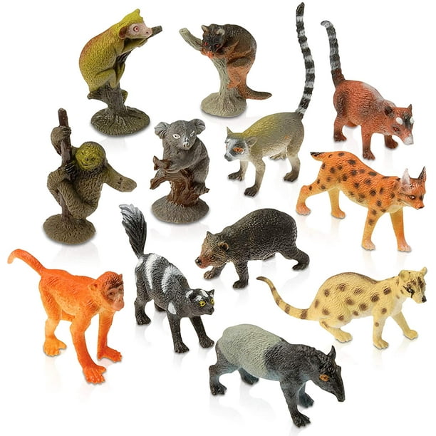 Toyhub Rainforest Figurines Toys Set - 12 Pack - Mini Plastic Jungle Rain Forest Figures for Kids and Toddlers - Birthday Party Favors, Giveaways, Goody Bag Fillers, for Boys and Girls Toyhub Rainforest Figurines Toys Set - 12 Pack - Mini Plastic Jungle Rain Forest Figures for Kids and Toddlers - Birthday Party Favors, Giveaways, Goody Bag Fillers, for Boys and Girls