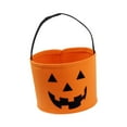 thumbnail image 2 of Bolsa de dulces de Halloween, suministros para fiestas, reutilizable, portátil, hecha a mano, bolsa de mano para dulces, para la entrada, sala de Naranja, 2 of 8
