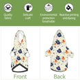 thumbnail image 6 of Honeii Flower Leaves Print Small Dog Hoodies Pet Hooded Sweatshirts Fall Winter Puppy Cat Sweaters Warm Clothes for Small Dogs Outfits Costume-X-Large, 6 of 7