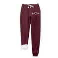 thumbnail image 2 of EGNMCR Women's Joggers Sweatpants Heart Printed Yoga Lounge Sweat Pants Winter Casual Running Drawstrings Pants with Pockets on Clearance, 2 of 8