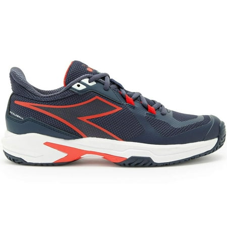 Diadora Men's Trofeo 2 All Ground Pickleball Shoes Blue Corsair/White/Fiery Red, 9.5
