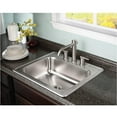 thumbnail image 4 of Houzer Glowtone 25 in Stainless Steel Topmount 3-hole Single Bowl 8 in Deep Kitchen Sink - 2522-8BS3-1, 4 of 8