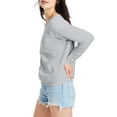 thumbnail image 3 of Hanes Women’s EcoSmart Cotton-Blend Fleece Crewneck Sweatshirt, 3 of 5