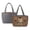 Brown Cat Paws, variant on FOR U DESIGNS Fox Sparrow Flower Print Women's Quilted Tote Bag, Lightweight Tote Purse with Pockets Two Tone Reversible Shoulder Bag, Double Sided Usable Handbag for Work
