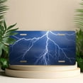thumbnail image 4 of Lightning Storm Front License Plate, Metal License Plate, Funny Standard Plates Personalized Novelty Decorative For Men/Women/Boys/Girls Car 6×12 Inch, 4 of 6