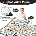 thumbnail image 3 of Colorful Butterfly Collection Pattern Teens Toddler Nap Mat with Pillow, Sleeping Mat Bag for Preschool Daycare 50"x20", 3 of 6