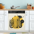 thumbnail image 5 of IAUYY Magnetic decorative sticker - 23x26 Inch PVC Refrigerator Decorative Cover, Removable DIY Art for Kitchen Appliances Graphic and Musical Elements, 5 of 6