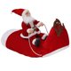 thumbnail image 2 of Papá Noel montando traje de mascota Navidad divertido cálido cachorro ropa perro ciervo chaqueta Tmvgtek Para estrenar, 2 of 8