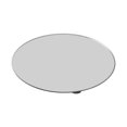 thumbnail image 2 of Acrylic Mirror Tray Vanity Tray Candle Tabletop Centerpieces Bathroom Countertop Decor for Sundries , Round, 2 of 9