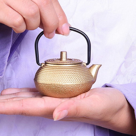 OULII Tetera Para Té De Hierro Fundido Saludable Y Duradera Con Estilo Decorativo