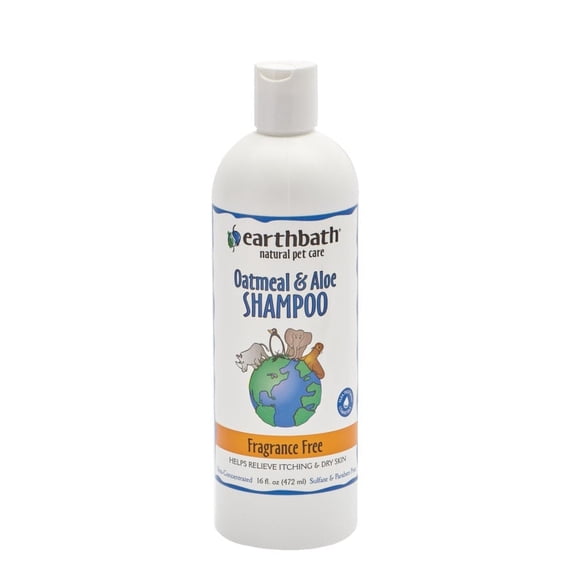 Earthbath® Fragrance Free Oatmeal & Aloe Shampoo for Cat & Dog 16 Oz