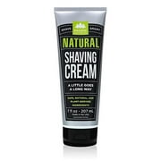 Pacific Shaving Company Natural Shaving Cream with Shea Butter, For Men & Women, Light orange/citrus scent, 7 oz.