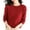 Red, variant on Sweaters for Women Trendy Light Sweaters for Women Long Sleeve Crew Neck Lightweight Soft Knitted Pullover Knitted Blouse Women's Sweaters Womens Tops Red L