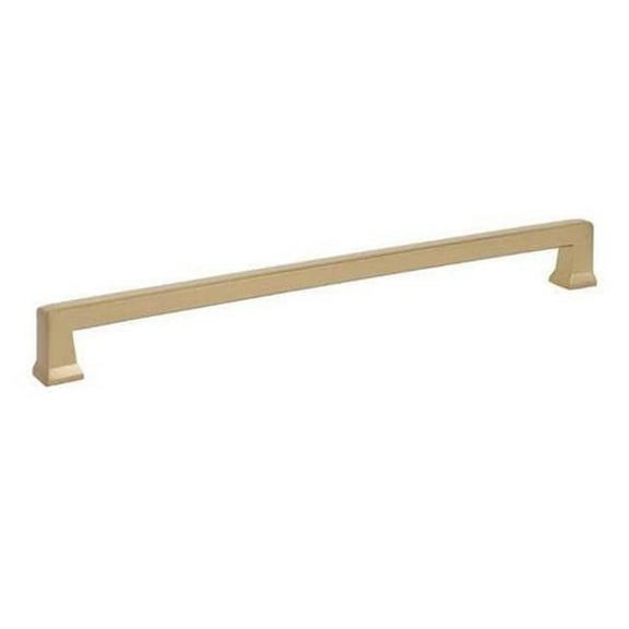 10 in. Center to Center Alexander Cabinet Pull, Satin Brass