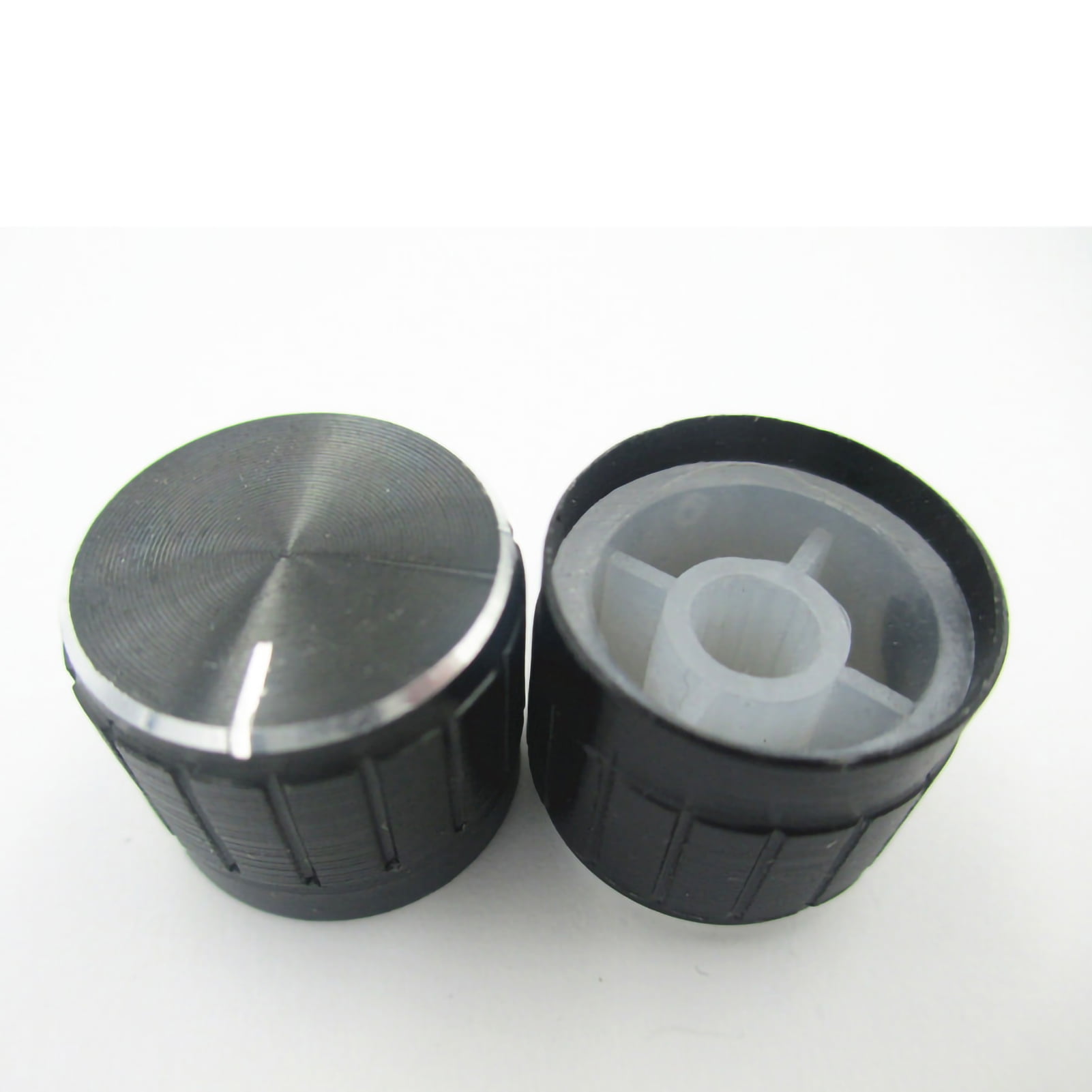 Perillas Para Potenciómetros QUARKZMAN - 20 Unidades, 24x11x10 Mm, Gris Y Negro, Para Audio E Iluminación