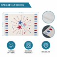 thumbnail image 6 of Independence Day Placemats Set of 4, 4th of July Red Blue Striped Stars Beige Placemats for Dining Table, Place Mats for Kitchen Tabletop, Waterproof Wipeable Dining Table Mats Set, 6 of 9