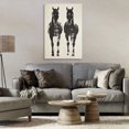 thumbnail image 3 of Stupell Industries Rustic Lodge Silhouetted Horse Couple Canvas Art, 20 x 30, by Petals Prints Design, 3 of 8