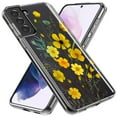 thumbnail image 2 of MUNDAZE Samsung Galaxy S21 Yellow Summer Flowers Floral Shockproof Clear Hybrid Protective Phone Case Cover, 2 of 5