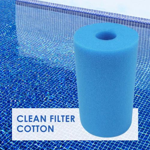 Blue Washable Swimming Pool Water Filter Foam Sponge Cartridge For Intex Type（A） 
