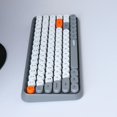 thumbnail image 3 of Teclado Inalámbrico Hugo Mini portátil de 84 teclas Compatible con Android Windows ordenador tableta Perfert gris, 3 of 10