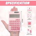 thumbnail image 2 of 2 Piezas Calculadoras Estándar Básicas Mini Calculadora de Escritorio Digital con Pantalla LCD de 8 Dígitos, Calculadora Inteligente de Energía Solar con Batería Tamaño de Bolsillo para Hogar Oficina, 2 of 7