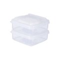 thumbnail image 2 of 2 uds caja de almacenamiento de rebanadas de queso refrigerador mantequilla fruta vegetal contenedor Tmvgtek Libre de BPA, 2 of 9
