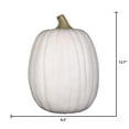 thumbnail image 3 of Way To Celebrate! Halloween Cream Pumpkin Decoration, 13", 3 of 12