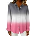 thumbnail image 6 of ylioge Long Sleeve Shirts for Women Plus Size S-5X Button-Down Blouses Tops Womens Trendy Gradient Printed Loose Lapel Going-Out Beach Tshirts Shirt, 6 of 6