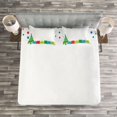 thumbnail image 3 of Ambesonne Party Quilted Bedspread Set 3 Pcs, Christmas New Year, King Size, Multicolor, 3 of 3