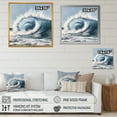 thumbnail image 4 of Designart "Ocean Wave Movement IV" Modern Landscape Beach Wall Art For Bathroom, 4 of 5