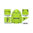 thumbnail image 7 of Little Donkey Andy Men's Waterproof Golf Rain Jacket Reflective Cycling Running Windbreaker-Removable Hood, Packable Yellow S, 7 of 7