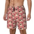 thumbnail image 2 of Haiem Cute French Bulldog Mens Swim Trunks with Compression Liner 2 in 1 Swimming Shorts Stretch Swimwear Quick Dry,Board Shorts-3X-Large, 2 of 9