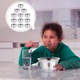 thumbnail image 1 of unbranded 1Pcs Bol à Riz en Acier Inoxydable Design Rond pour Parents, 1 of 4