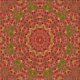 thumbnail image 1 of Ahgly Company Indoor Square Patterned Papaya Orange Area Rugs, 5' Square, 1 of 6
